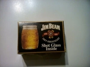 Jim Beam Whiskey 1795-1995 200th Anniversary Shot Glass Promotional - Picture 1 of 3