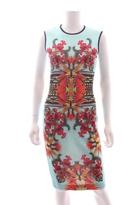 Givenchy Imprimé Floral Robe Tricot / Bleu - Bild 1 von 4