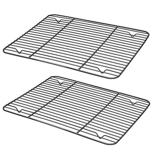 Cooling Rack set Of 2 11.7 X 9 Coated Stainless Steel Baking Wire Racks Fo - Picture 1 of 7