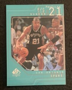Tim Duncan 1997/98 SP Authentic Profiles Rookie RC #P37 Spurs