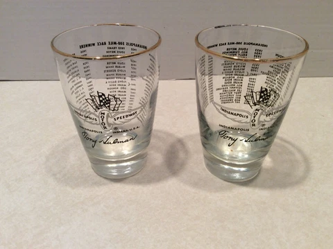 Indianapolis 500 race souvenir tumblers (2) 1973 & 1975 Cover
