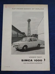 Simca 1000 Sonderdruck 1963 - Picture 1 of 2