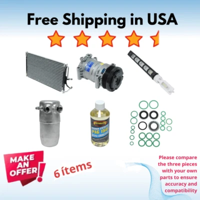 Compressor, condensador e secador ajuste AC Chevrolet C1500 1996-1999 - Imagem 1 de 4