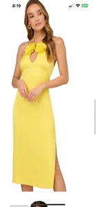 Liv Foster DRESS/RETAIL$220/SIZE 8/LENGTH 39"/NEW WITH TAG/YELLOW - Picture 1 of 6