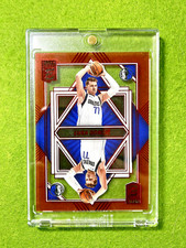 Luka Doncic ASIA RED CLEAR CARD JERSEY #77 MAVERICKS 2021 Elite LUKA DONCIC DECK