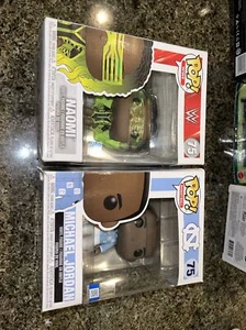 Funko Pop! Vinyl: Michael Jordan #75 and Naomi #75 boxes, have slight damage G04 - Picture 1 of 11