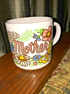 Grindley Vintage Coffee Cup Mug with Mother and Flowers - England Porcelain - Imagen 1 de 5