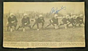 Alex Wojciechowicz Football HOF signiertes Zeitungsschnittfoto mit JSA COA - Bild 1 von 4