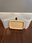 Tupperware Clear Shelf Saver Storage Containers 1243-12 w/ 1 Lid 1244-13 Vintage