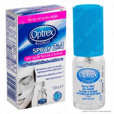 Collirio Optrex ActiMist Spray 2in1 Per Occhi Secchi e Irritati 10ml •