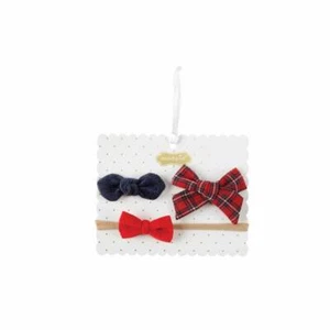 Mud Pie Holiday Kids Shoppe Tartan Clip & Headband Set - Picture 1 of 1
