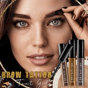 Peel-off Waterproof Tint Eye Brow Eyebrow Gel Makeup Long lasting Tint Tattoo US - Picture 1 of 25