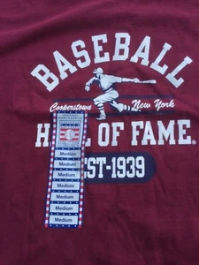National Baseball Hall of Fame Est 1939 Cooperstown New York T-Shirt New! Size M - Picture 1 of 7