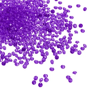 6000Pcs Acrylic Wedding Diamonds 3mm Table Crystals Confetti Dark Purple - Picture 1 of 7