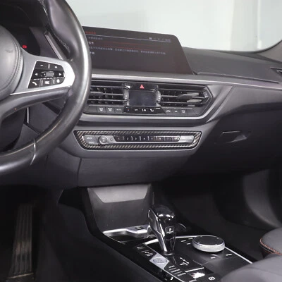 Carbon Optik Mittelkonsole Radio Abdeckung Passend für BMW 1er F40 2er F44 - Bild 1 von 4