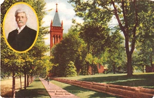 1911 DENVER, COLO. POSTCARD Central Presbyterian Church - Picture 1 of 2