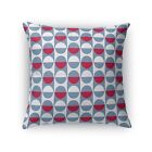 MOD SQUAD RED BLUE WHITE Accent Pillow By Kavka Designs