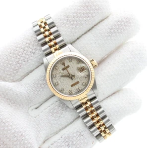 Rolex Lady Datejust ref. 69173 -Silver Millennary Diamonds Dial-Jubilee Bracelet - Picture 1 of 10