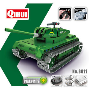 RC Panzer Militär Bausteinpanzer Ferngesteuert, Baustein Modell für Kindern ab 6