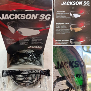JACKSON SG SERIES 50010 LIGHTWEIGHT SAFETY GLASSES NECK CORD 99.9% UV CASE OF 12