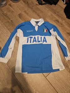 Camiseta deportiva para hombre Italia Rugby Italia Rugby manga larga bordado logotipo pintura - Imagen 1 de 10