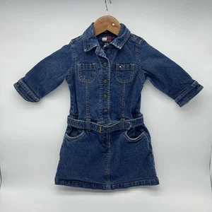 Tommy Hilfiger Denim Jean Dress Girls 4/4T - Picture 1 of 11
