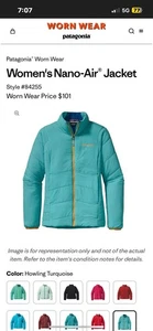 Patagonia Womens XS Nano Air Stretch Insulated Jacket Howling Turquoise - Bild 1 von 11