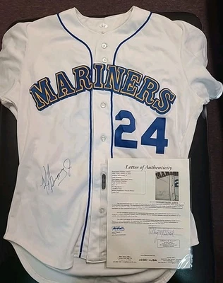 Ken Griffey Jr. Signed 1989 Seattle Mariners Rookie Game Model Jersey JSA COA - Image 1 of 4