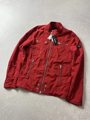 Diesel J-RIDE Mens Motorcycle TEFLON Coated Nylon Red Jacket S* - Image 1 of 4