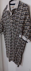Desert Classic 18 Bandiere Stampa Beige e Nero Cotone Golf Camicia Uomo Med - Foto 1 di 6