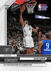 2025 Panini Instant NBA Summer #18 Dylan Harper San Antonio Spurs RC PRESALE - Picture 1 of 2
