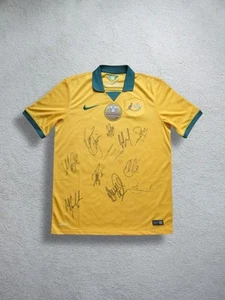 2015 Australia ๐ฆ๐บ Socceroos Signed Soccer Jersey Football Shirt AFC Champions - Picture 1 of 14