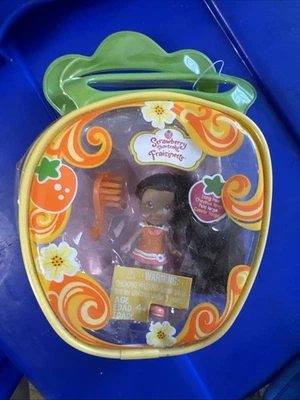 Mini Figura Muñeca Monedero Fresa Pastel Corto Flor de Naranja 2010 Pelo Largo Nuevo Foto 1 de 4