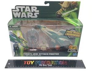 Hasbro Star Wars YODA'S Jedi Attack Fighter con Super Battle Droid - Imagen 1 de 8