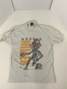 CAMISETA DE COLECCIÓN AÑOS 90 NBA REGGIE MILLER INDIANA PACERS TALLA L Primera fila Mancha Desteñida - Imagen 1 de 9