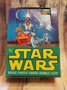 1977 Topps Star Wars 4th Series Display Wax Pack Box with Original 36 Wrappers - Picture 1 of 12