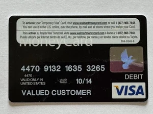 Walmart Money Card▪️Debit Card▪️Not Credit Card▪️2014 Exp▪️GE Money Bank▪️Black - Bild 1 von 2