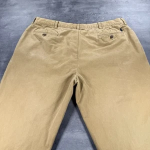 Vintage Polo Ralph Lauren Pants Mens 39x28 Ethan Chino Pleated Khaki Pony Logo - Picture 1 of 8
