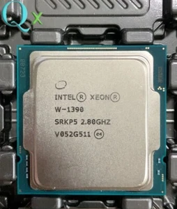 Intel Xeon W-1390 QS LGA-1200 CPU Processor 2.8-5.2GHz 8Core 16-Thread 16MB 80W - Picture 1 of 1