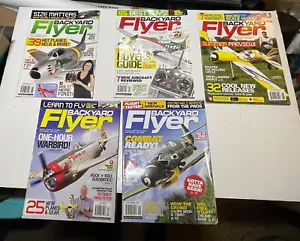 Revista Patio Trasero Flyer Modelo Avión Helicóptero Lote Forma EX - Imagen 1 de 6