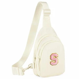 Borsa a tracolla piccola iniziale marsupio per ragazze donne carina borsa petto - Foto 1 di 84