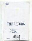 Civil War: The Return #1 (9.2) Superhero Registry!! 2007