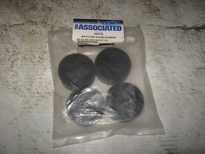 RC Racing Associated Air Filter Outer Element Foam Grey (4) 89142 - Image 1 of 2