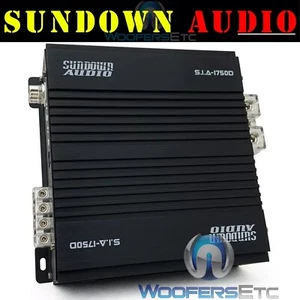 SUNDOWN AUDIO SIA-1750D MONOBLOCK AMP 1750W RMS SUBWOOFERS BASS AMPLIFIER NEW - Picture 1 of 6