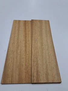 Iroko Wood Veneer - 18 NATURAL WOOD SHEETS - 300mm x 95mm - Picture 1 of 4