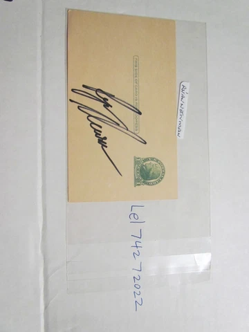 Ryan Newman signed Post Card Cover