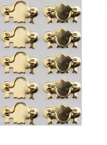 Casa delle Bambole Miniature Scala 1:12 Tiranti per Cassetti in Ottone, 10/Pk #CLA00329 - Foto 1 di 1