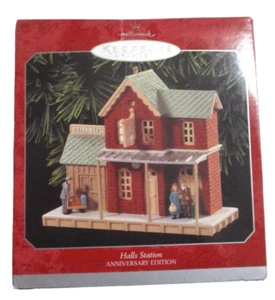 NEW HALLMARK ORNAMENT 1973-1998 HALLS STATION 25 YEAR ANNIVERSARY EDITION - Picture 1 of 5