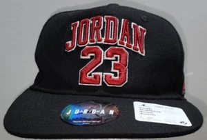 Nike Unisex YOUTH AIR JORDAN MVP Pro Snapback Hat Black NEW With Tags - Picture 1 of 8