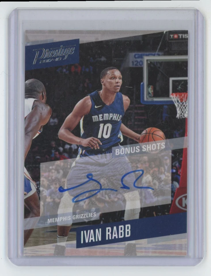 2017-18 Panini Prestige Bonus Shots Signatures Ivan Rabb Auto Basketball Card - Image 1 of 2